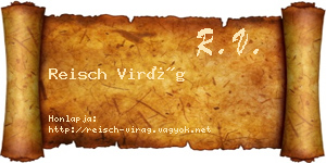 Reisch Virág névjegykártya